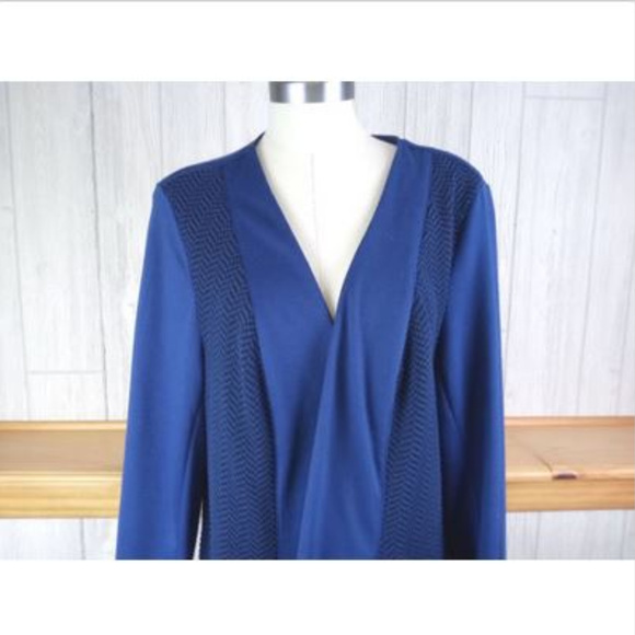 Notations Woman 1X ~ Blue Career Shell Vtg Soft - Picture 2 of 5